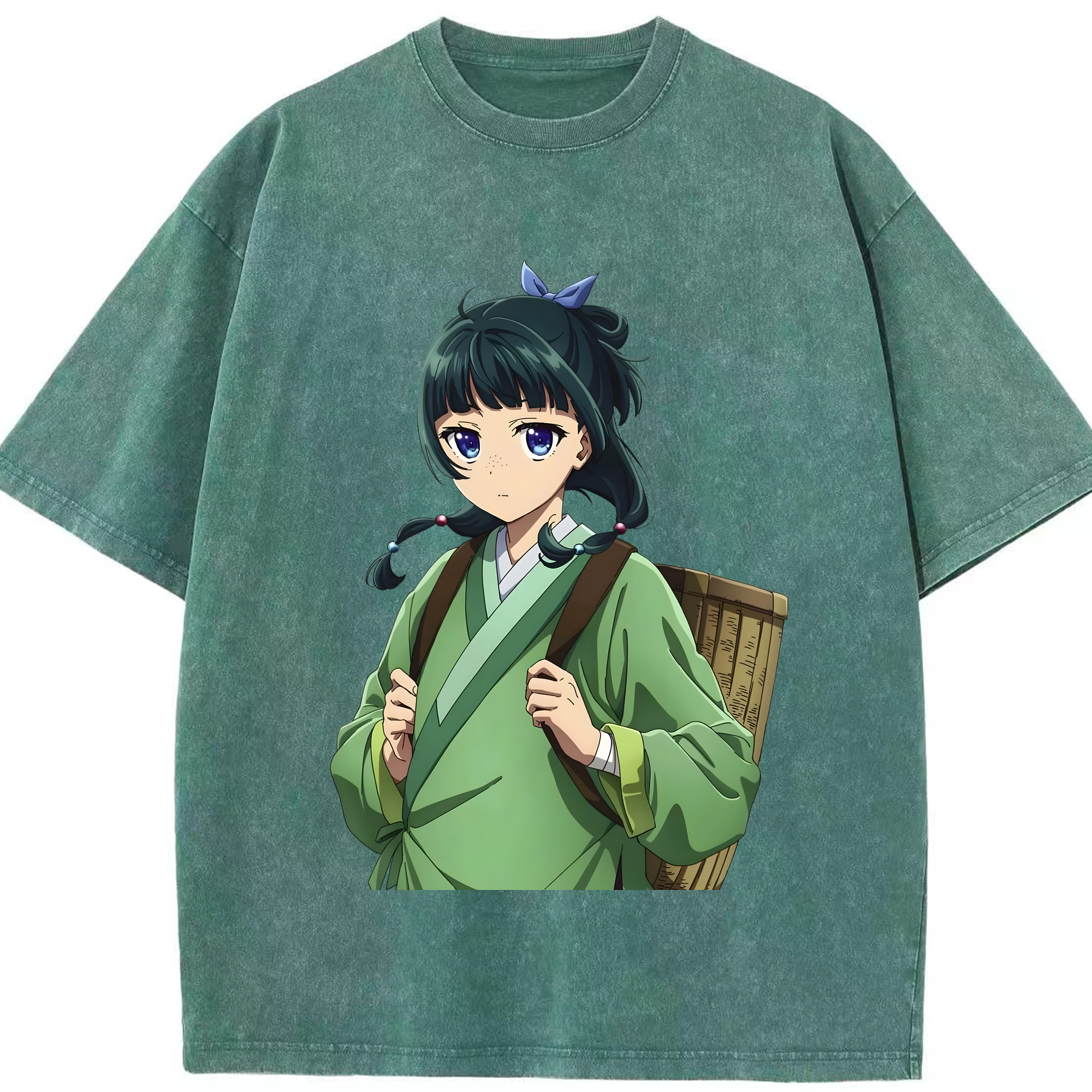 （画像用） 薬屋のひとりごと The Apothecary Diaries 綿100% ヴィンテージ風 半袖Tシャツ（フロントプリント）
